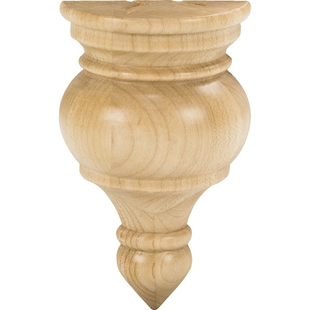 2-3/4 Wx1-3/8Dx4-1/2H Cherry Transition Finial